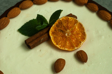 Vegan chocolate dessert cake