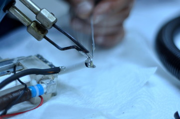 Repair workshop for soldering and repair maintenance repair order
