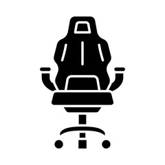Gaming armchair glyph icon