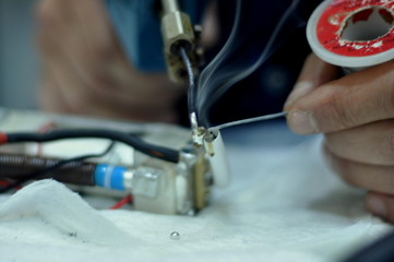 Repair workshop for soldering and repair maintenance repair order