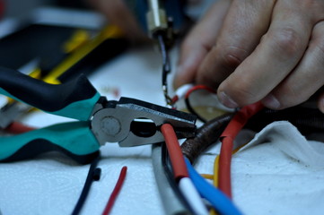 Repair workshop for soldering and repair maintenance repair order