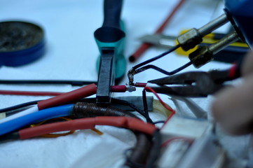Repair workshop for soldering and repair maintenance repair order