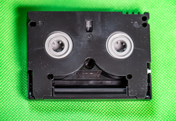 Vintage Mini DV cassette tape - Vintage technology concept