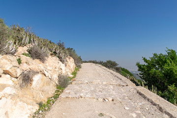 Naklejka premium Road to Oufella in Agadr, Morocco