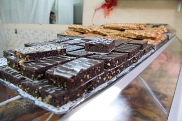 sweet pastries on a morrocan market