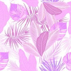 Tropical vector seamless pattern