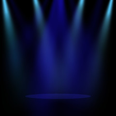 spotlight on stage