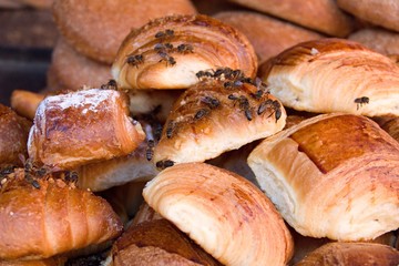 sweet pastries on a morrocan market