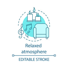 Relaxed atmosphere concept icon