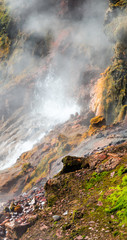 Reykjanes in Iceland with immense lava fields, volcanoes and heightened geothermal activity