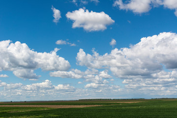Blue sky and clouds sky, sky background with tiny clouds, Strom clouds.