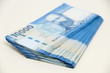 Chilean peso bills - background
