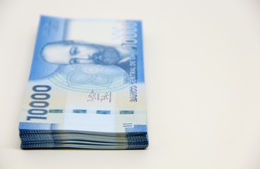 Chilean peso bills - background