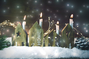 Weihnachten Kerzen Kerze Adventskerzen Hintergrund