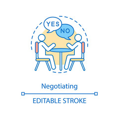 Negotiation concept icon