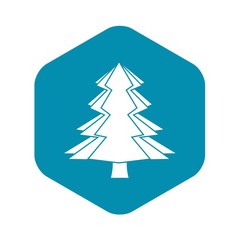 Fir tree icon. Simple illustration of fir tree vector icon for web