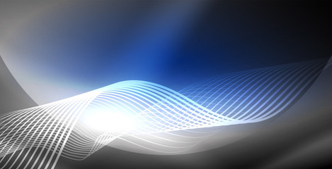 Neon lines shiny glowing background