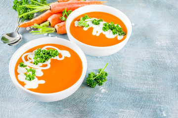 Spring carrot soup