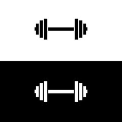 fitness emblems, Barbell icon vector