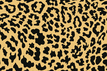 Leopard seamless pattern. Animal print. Vector background.