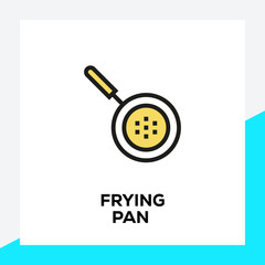 FRYING PAN LINE ICON SET