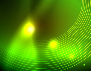 Shiny circles glowing abstract background