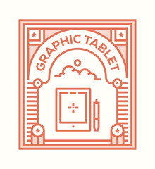 GRAPHIC TABLET ICON CONCEPT