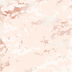 Rose marble. Elegant vector background with rose gold effect