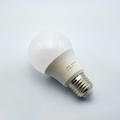 Concept photo of white light bulb isolated on white background. Perfect for filling the catalog online store electrics.