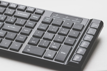 Concept: black keyboard for pc