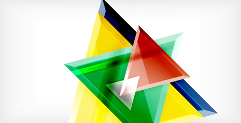 3d triangular vector minimal abstract background design, abstract poster geometric design