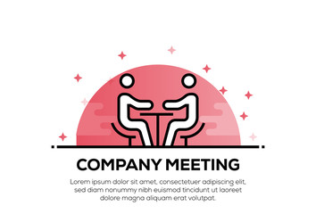 COMPANY MEETING ICON CONCEPT