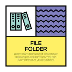 FILE FOLDER ICON CONCEPT