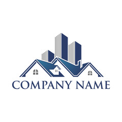 Fototapeta premium Realty Logo, Real Estate and Mortgage logo design concept template