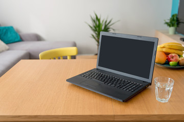 Fototapeta premium Laptop on table