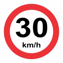 30 kmh speed limit