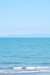 Fototapeta premium 空と海と島と砂浜