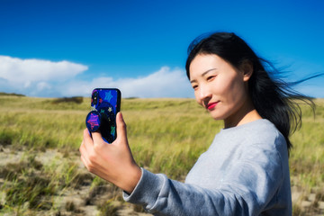 Cape Cod National Seashore Nature woman selfie