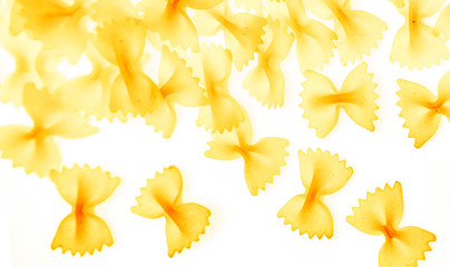 Farfalle Schleifen isoliert auf weißem Hintergrund