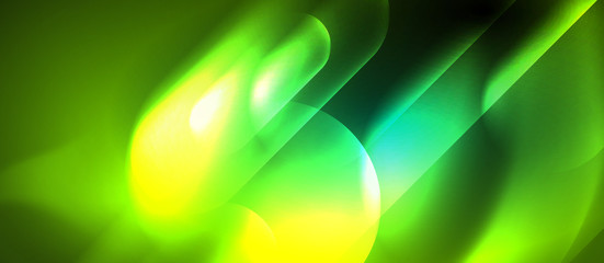 Neon glowing techno lines, hi-tech futuristic abstract background template