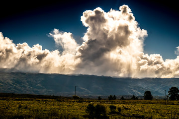 Las nubes y el viento...