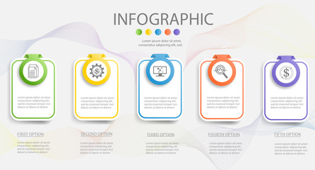 Design Business template  infographic chart element with place date for presentations,Vector EPS10.