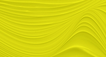 Yellow background 3 d with elements of waves in a fantastic abstract design, the texture of the lines in a modern style for wallpaper. Gray template for wedding ceremony or business presentation.