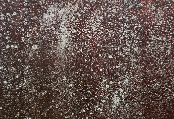 Abstract pattern remining of deposit of stars or silver dust, background, texture of metallic surface covered with moss weed