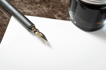 Retro calligraphy concept