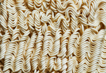 background instant noodles close-up. Vermicelli wave structure