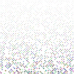 Colorful abstract geometric circle pattern background - illustration from small dots