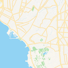 Naklejka premium Alimos, Greece printable map