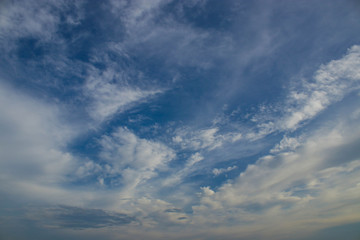 Fototapeta na wymiar Blue sky with clouds. Nature concept.