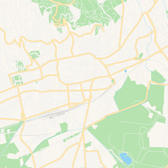 Pecs, Hungary printable map